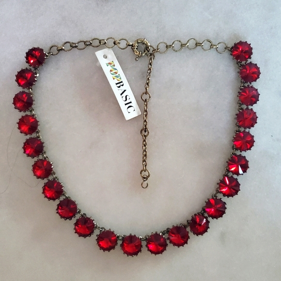 Popbasic Mimi Necklace in Red Crystal from the Rubi Collection NWT - Picture 4 of 5